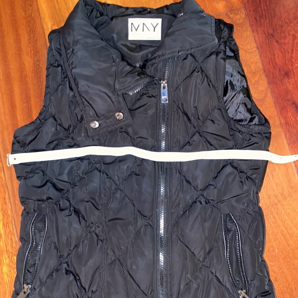 🎉HP🎉Marc NY Performance Quilted Puffer Vest Faux Leather Trim women’s Small - Picture 13 of 14